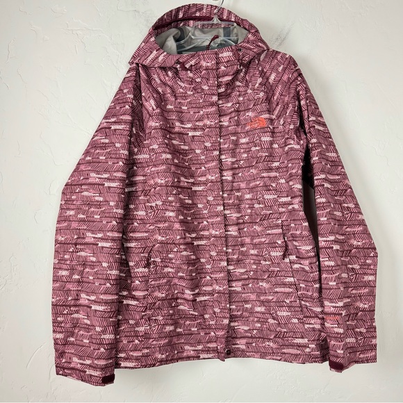 The North Face Jackets & Blazers - The North Face Jacket Coat Venture Rain Printed Pink Seam Sealed Full Zip